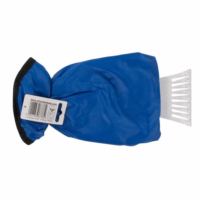 Silverline IJsschraper met handschoen - Beschermt tegen kou - Elastische polsband - 0,098 kg