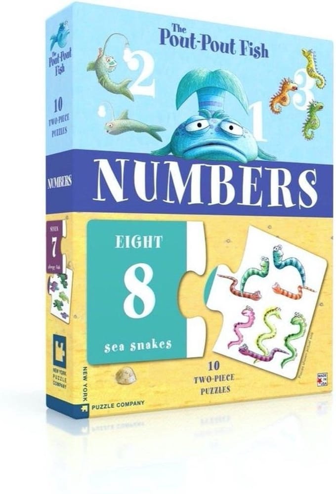 Pout Pout fish - Ten Two Piece puzzle - Numbers - 0819844017491
