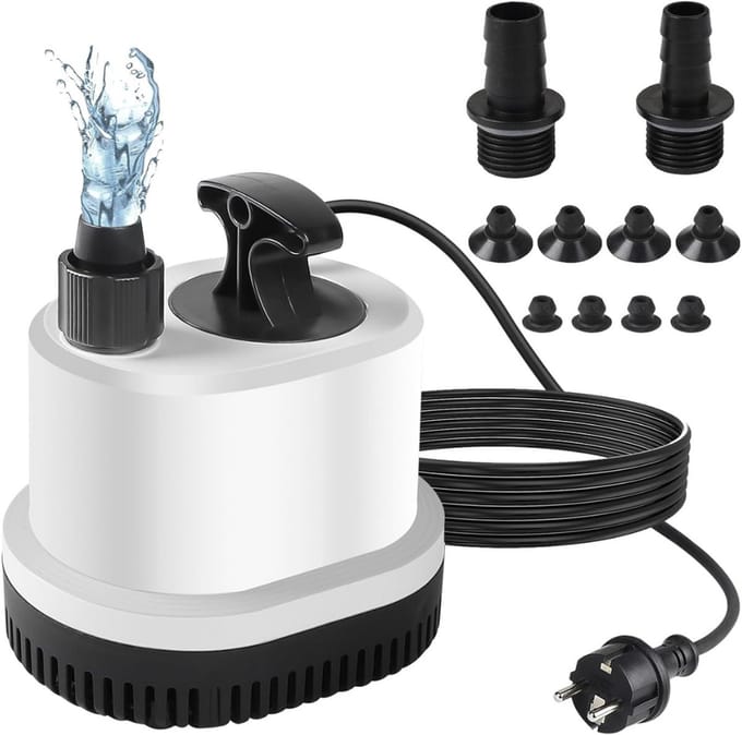 RVV® Dompelpomp Zwembad - Dompelpomp - Dompelwaterpomp - 1500L - 25Watt