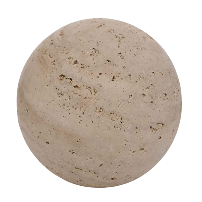 Hestia Travertijn Bol - 10cm One Size bruin