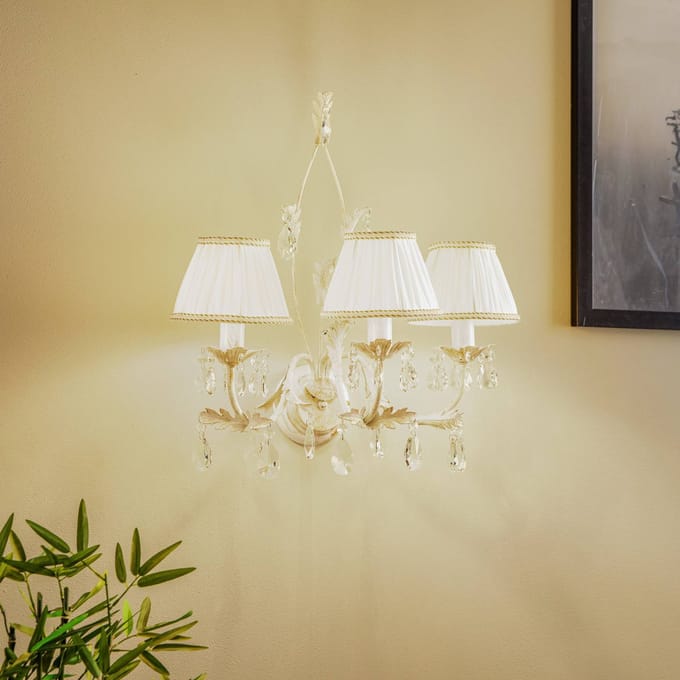 ONLI Wandlamp Karen 3-lamps ivoor