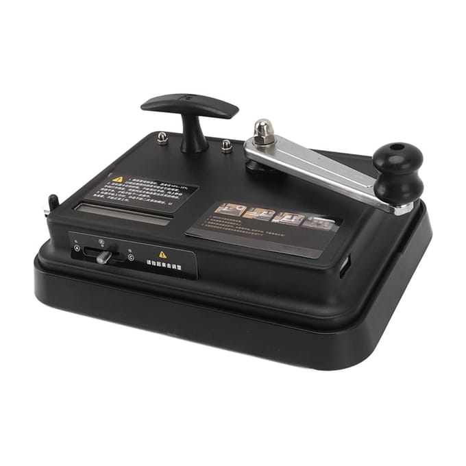 Handmatige Rolmachine Rechte Duw Roestvrij Staal s Roller Maker Zwart 6.5mm/0.26in