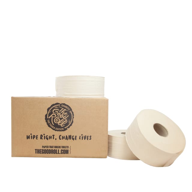 The Good Roll Bamboe mini-jumbo 180 meter 2-laags 60 mm core 18 rollen