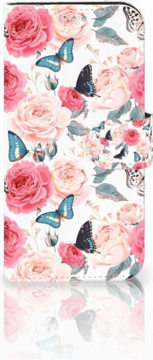 Samsung Galaxy S7 Hoesje Butterfly Roses