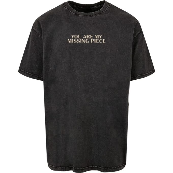 Uitgewassen T-shirt Merchcode Missing Piece Acid Oversized