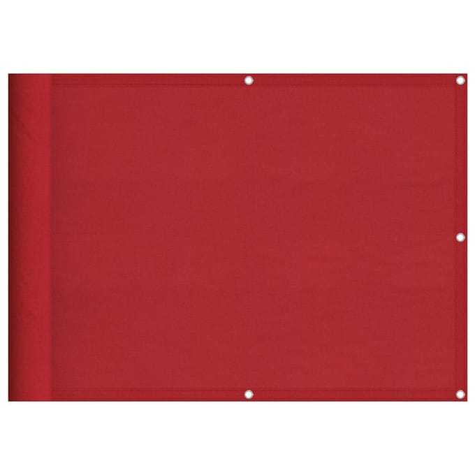 vidaXL - Balkonscherm - Rood - 75x700 - cm - 100% - Polyester - Oxford