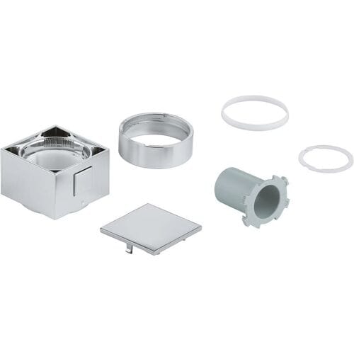 GROHE Temperatuurkeuzegreep 49091 vierkant voor THM-inbouwsets chroom, 49091000