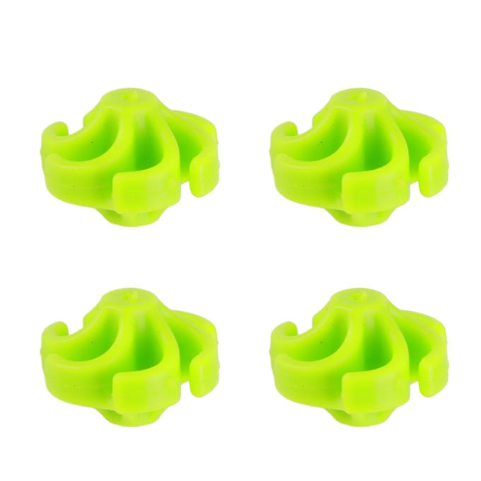 4 Stuks Boog String Stabilisator Rubber Recurve Compound Boog Boogsnaren Demper Schokdemper Zwart Green