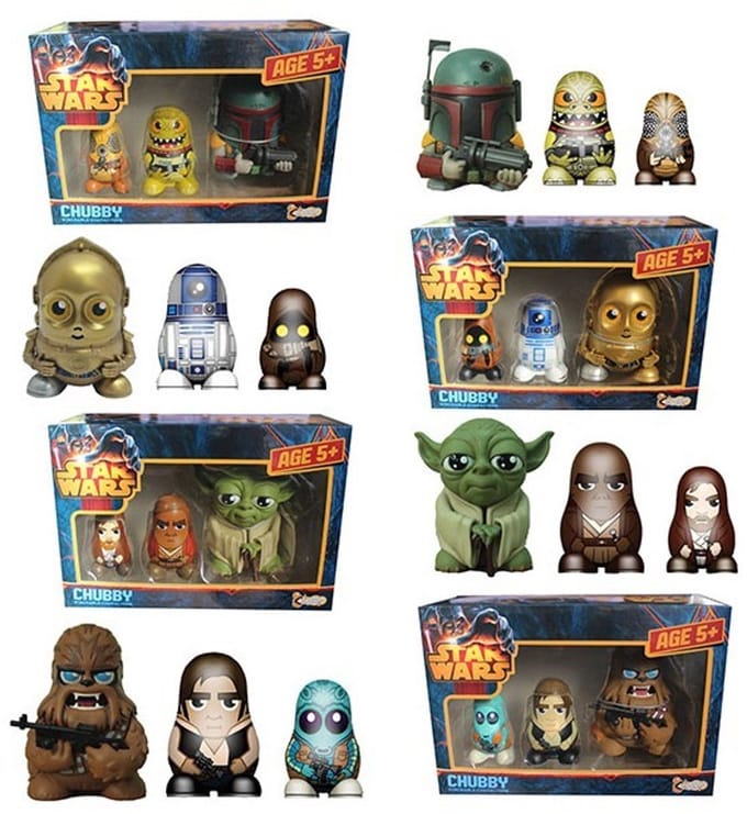 Abysse Corp - Star Wars - Chubby Figures 3-Pack Jabba's Palace 9 cm