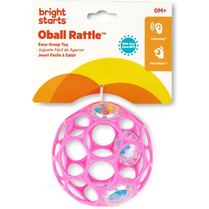 Oball baby rammelaar roze - Oball - vanaf 0 maanden