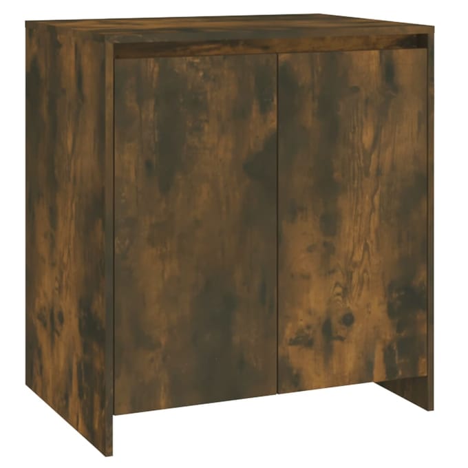 vidaXL - 3 - st - Dressoirs - bewerkt - hout - gerookt - eikenkleurig