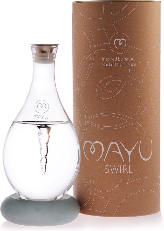 MAYU Water karaf met swirl vortex - Dolomite