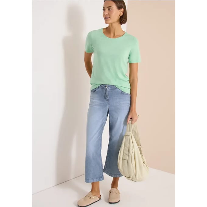 Basic Shirt met ronde hals