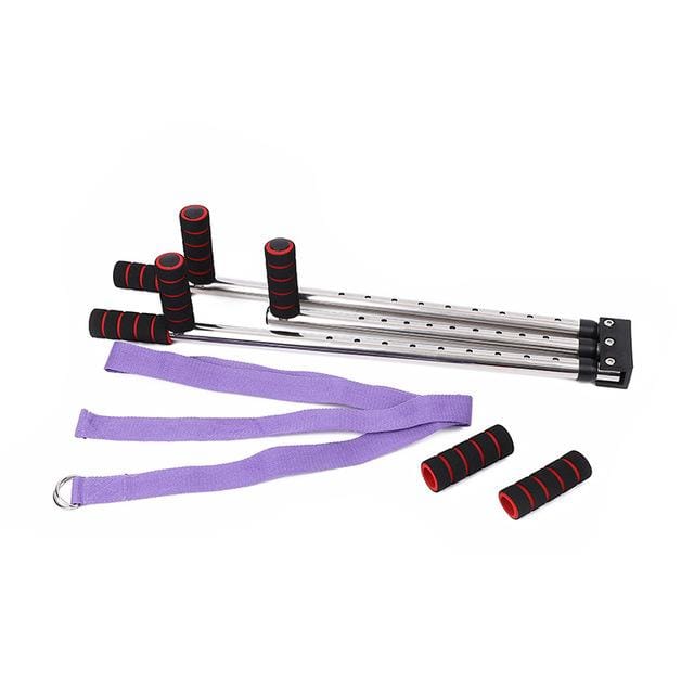 3-Stangen Beenstrekker Verstelbare Split Stretchmachine Roestvrij Staal Home Yoga Dans Oefening Flexibiliteit Training Apparatuur 9 Hole Adjustment gray