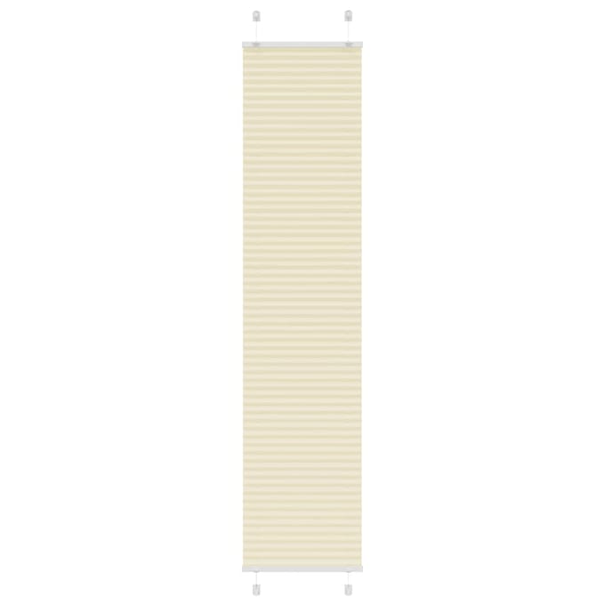 vidaXL - Plissé - rolgordijn - 40x200 - cm - stofbreedte - 39,4 - cm - polyester - crème