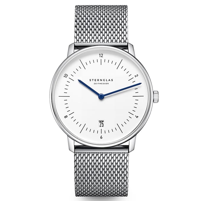 Sternglas Naos White Mesh S01-NA44-MI04 Horloge