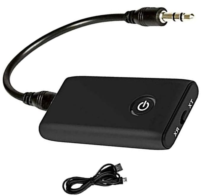 Bluetooth Zender Ontvanger - Audio Adapter - Draadloos Streamen - Zwart
