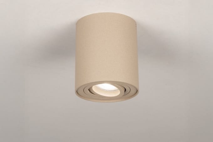 Lumidora Opbouwspot 75285 - HONEY - GU10 - Taupe - Metaal - ⌀ 9.7 cm
