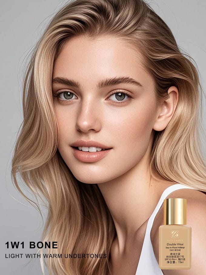 1W1 Bone Estée Lauder Double Wear 15ml - SPF10 24H Oliecontrole Foundation 1w1 15ml(mini) beige
