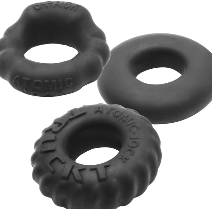 Oxballs - Bonemaker Cockring Set - Night Edition - Zwart