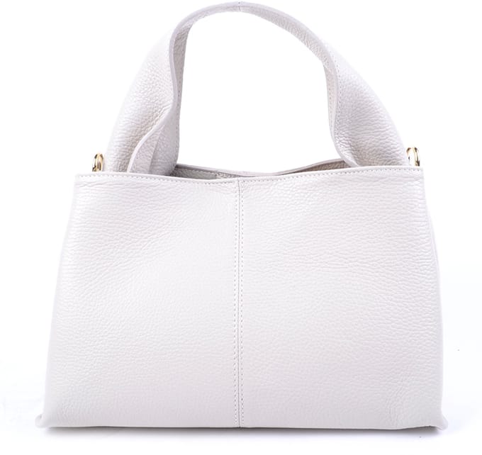 Giuliano lederen handtas Lyra - Dames - Made in Italy - Beige
