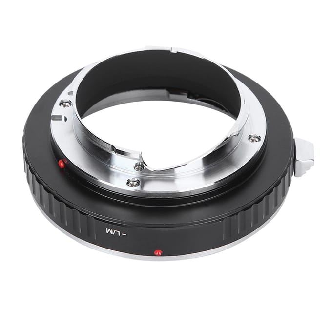 Fikaz Montage Lens Adapter Ring voor Canon EF Mount Lenzen naar voor Leica M Mount Camera black