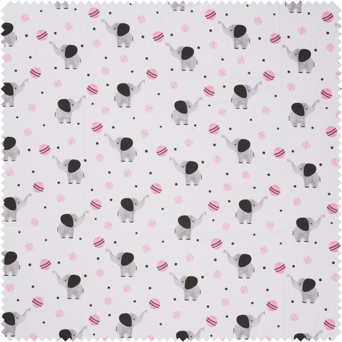 Katoenen stof "Olifant Lilo"