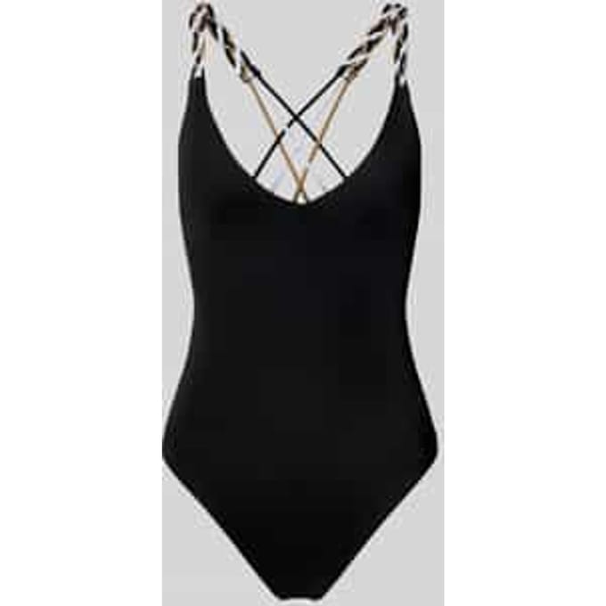 Badpak met vlecht-details model 'BRAID'
