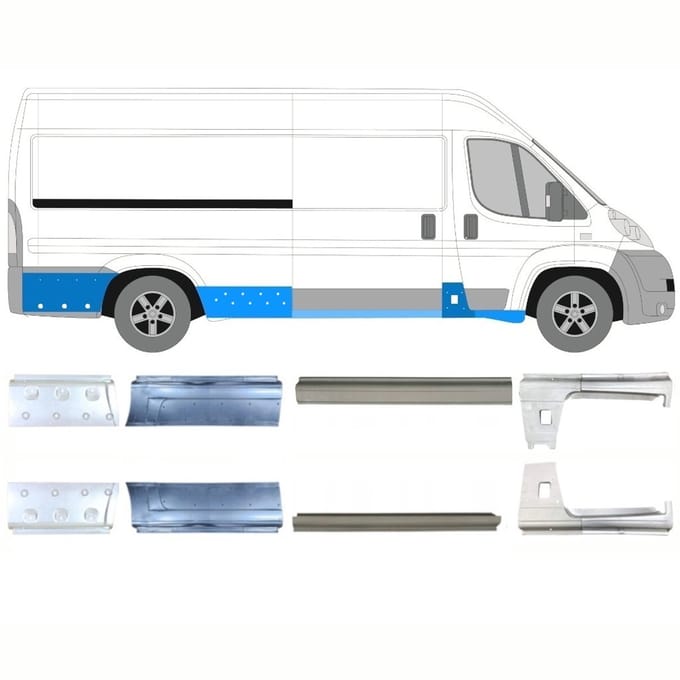 Reparatie dorpel voor Citroen Jumper 2006-2026 / Links + Rechts / Set
