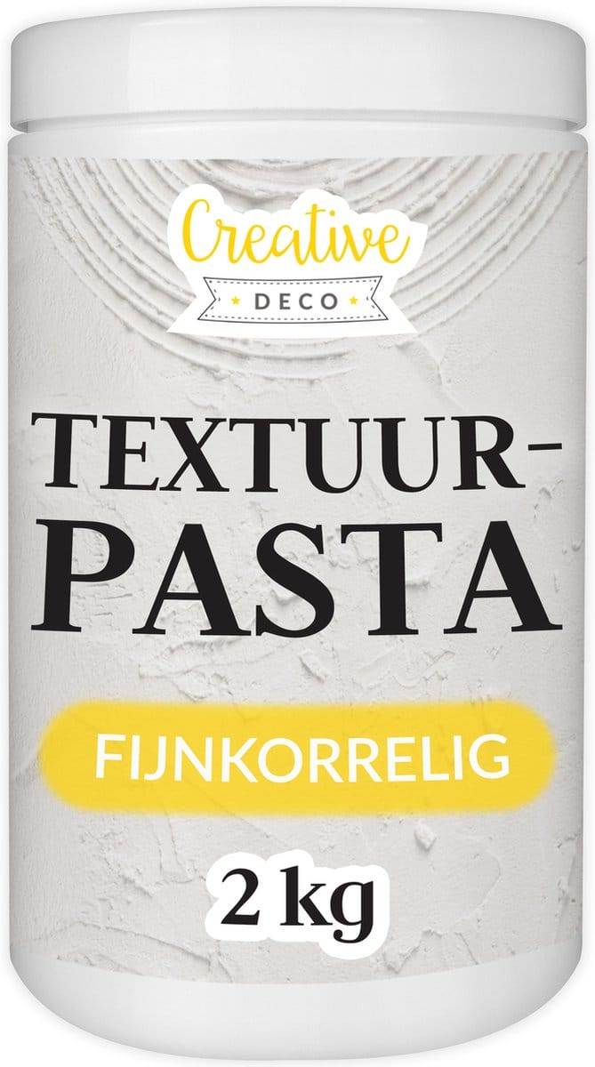 Creative Deco Structuurpasta 2 kg Wit - Voor 3D-effecten en acrylverf