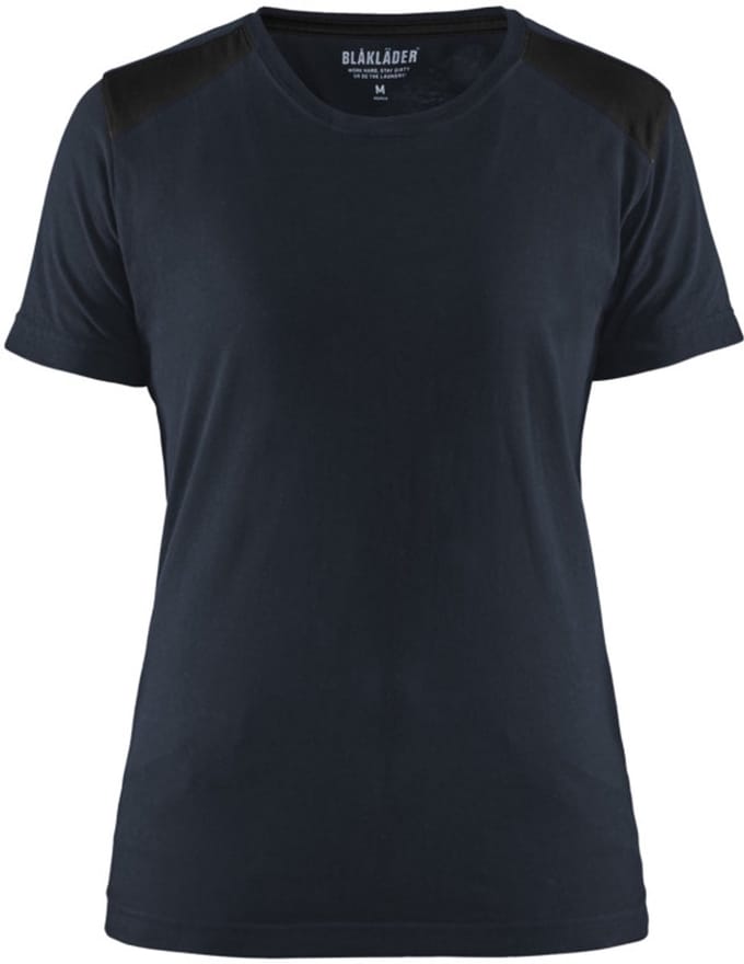 Blaklader Dames T-shirt 3479-1042 - Donker marineblauw/Zwart - L