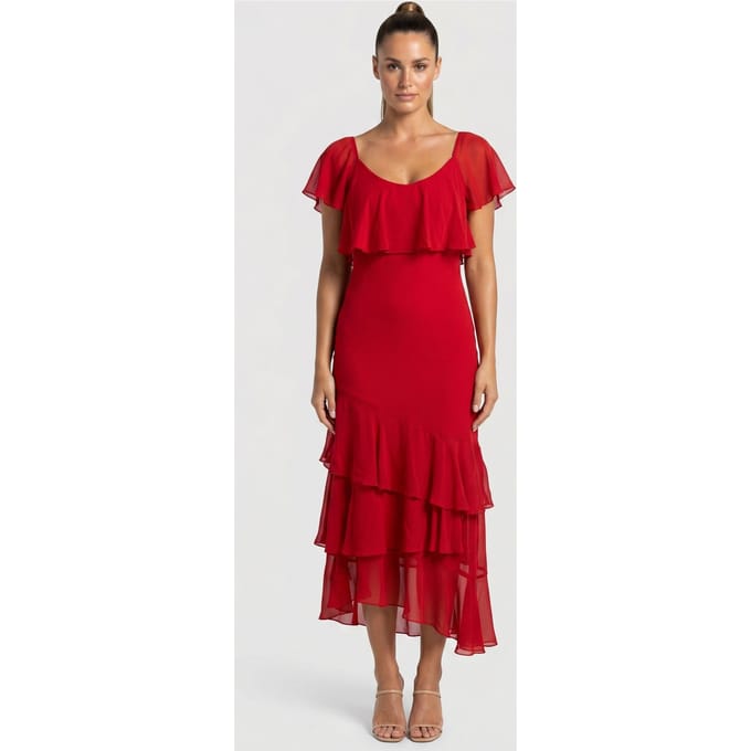 & Other Stories Jones Dress Red Größe: 32 | Maxikleider Outlet | Damen | Rot