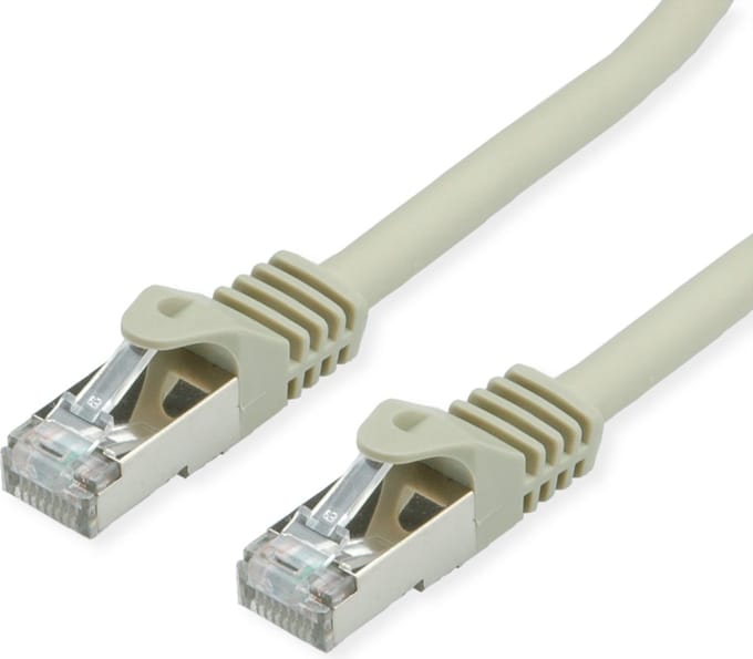 VALUE S/FTP-kabel Cat.7, met RJ-45-connectoren (500 MHz / Klasse EA), grijs, 1 m