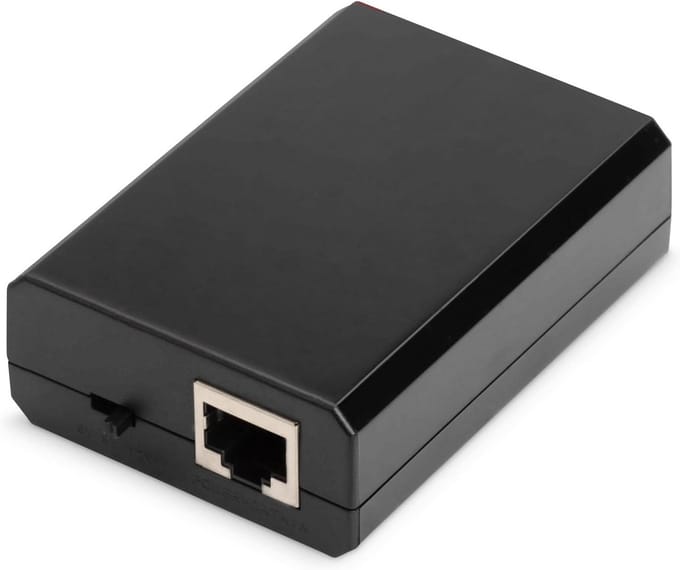 Gigabit PoE Splitter met Instelbare Spanning voor IP Camera's en Telefoons