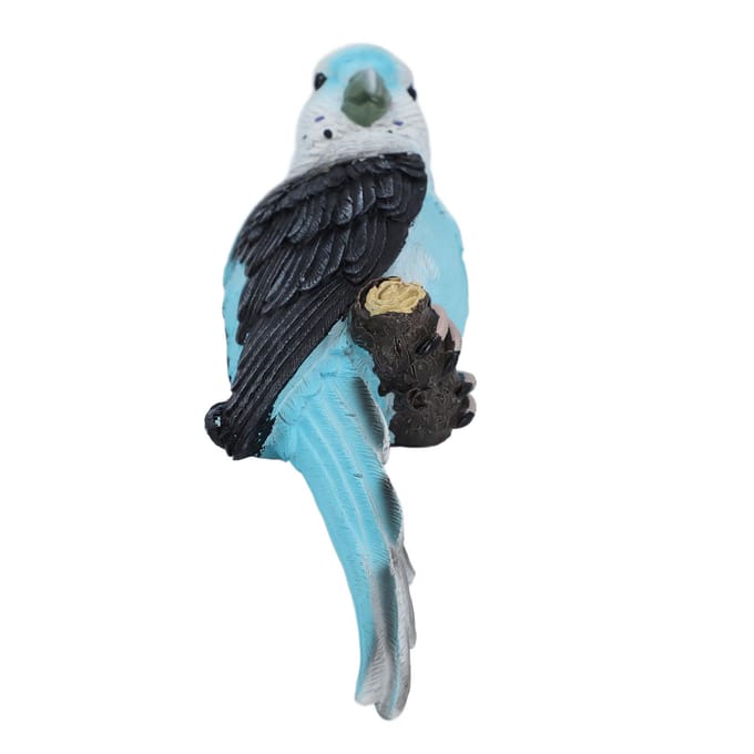 Hars Papegaai Figuur Decoratieve Tuinvogels Beelden Gazon Versierd Miniatuur Vogel Dier Decor black