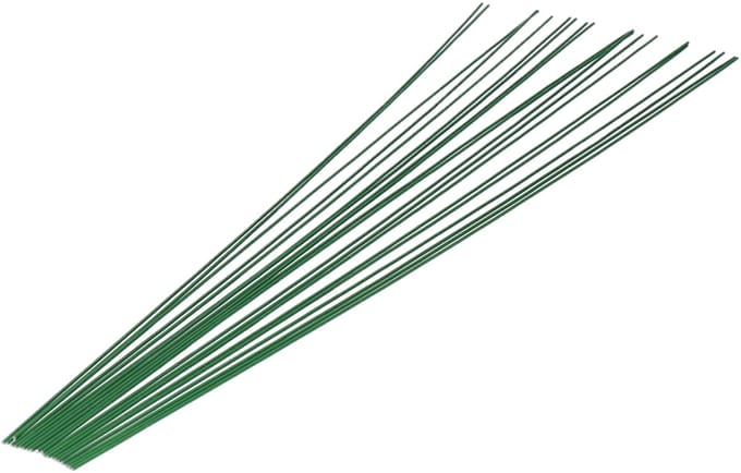 HBX Natural Living Kerststukje binddraad/wikkeldraad - 20x st - groen - 400 mm x 1,2 mm