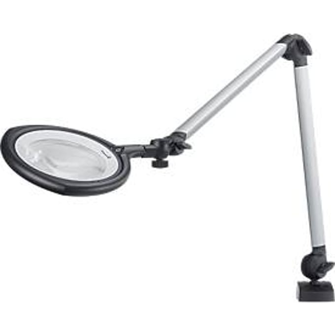 LED-loepglasverlichting Waldmann TEVISIO, 3,5-dioptrie-objectief, meertraps-schakelbaar, traploos dimbaar, 13 W, 4000 K