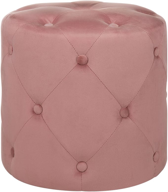 COROLLA - Poef - Roze - Fluweel