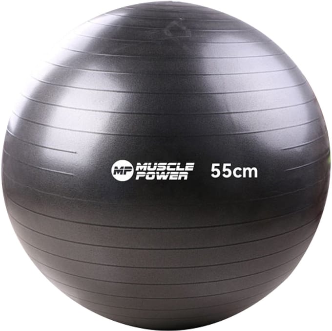 MPOK1204 Gymnastiekbal anti-burst 55 cm zwart