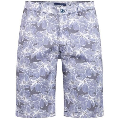 Gardeur Bermuda Jasper Fantasy Flat Front Ombre Blue / male
