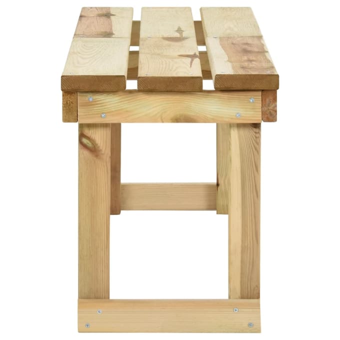 vidaXL - Tuinbank - 140 - cm - geïmpregneerd - grenenhout