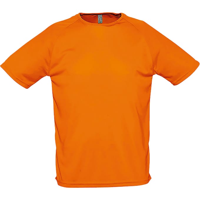 SOLS Heren Sportief T-Shirt met korte mouwen Performance (Neon Oranje)