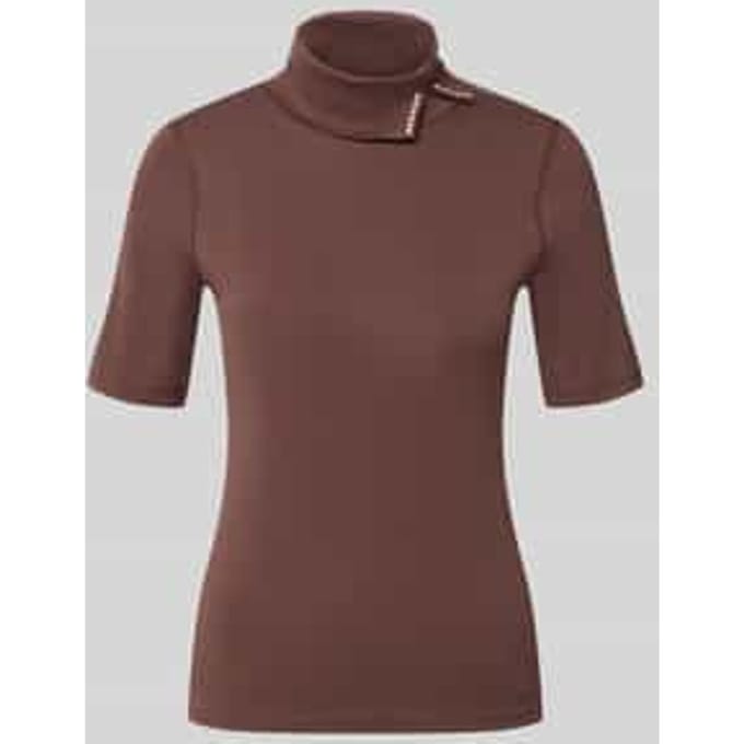 Slim fit t-shirt van katoenmix