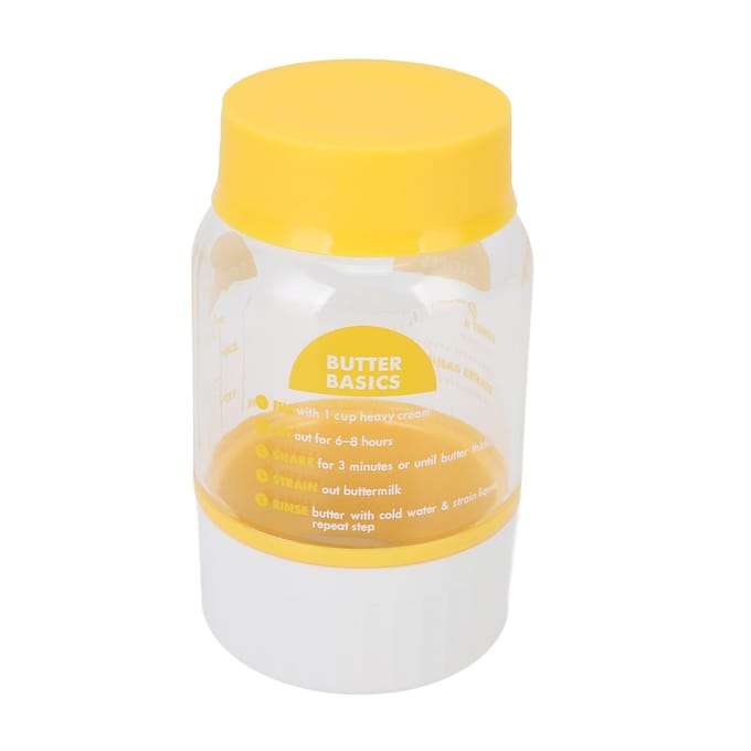 Boter Maker Beker Plastic Multifunctionele Roomseparator Boter Maakfles voor Keuken Koken Bakken L white