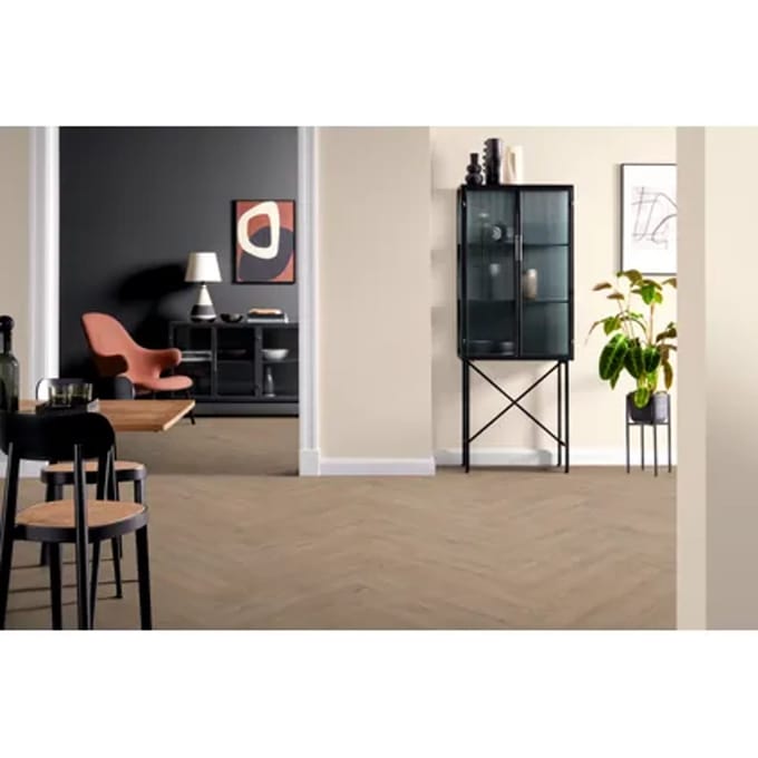Decomode Visgraat Laminaat Nashville - Natural - 4-zijdige V-groef - 8mm - 1,976m²