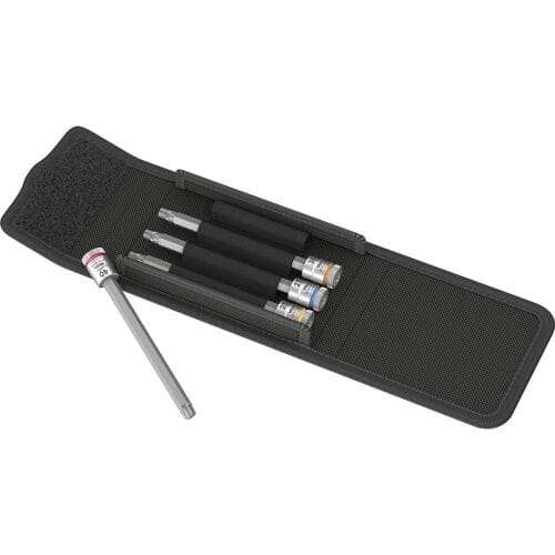 Wera - 8767 A HF 1 Zyklop - 4-delige bitdoppenset vasthoudfunctie etui - torx - 1/4"