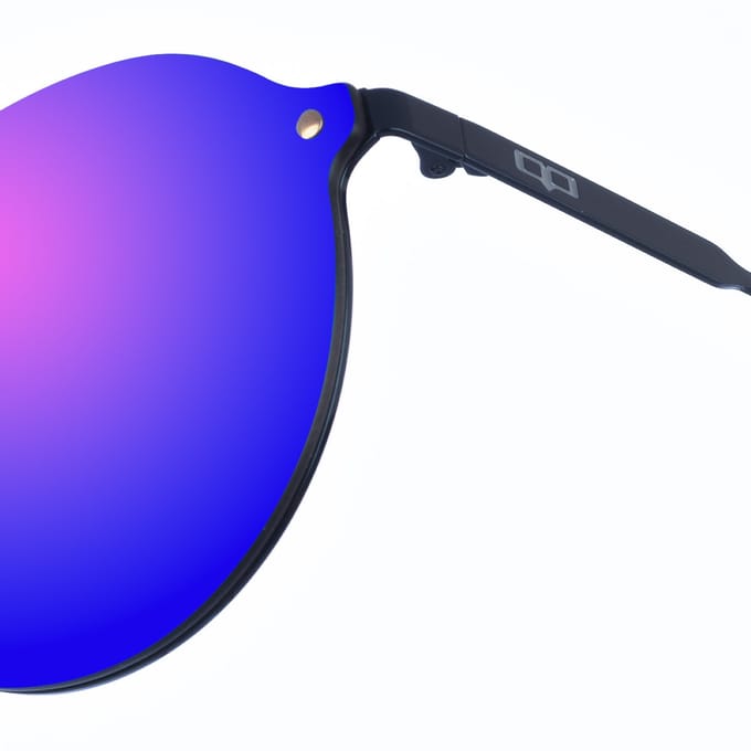 Unisex NIEUW LOURENZO Ovaal Nylon Zonnebril