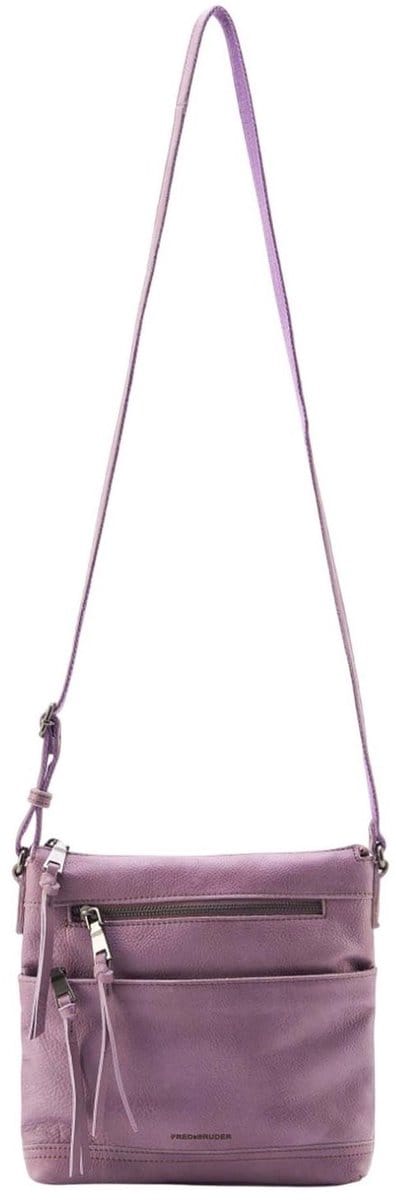 FREDsBRUDER Leren Schoudertas My Old Friend Crossbag Lavender Paars