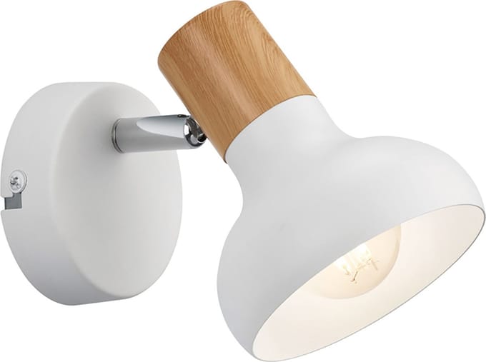 Trio - Spot LATIKA - Wit mat - 10x10x17.5 cm