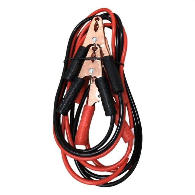 Startkabels Auto - Accukabels - Voertuig Starten - Geïsoleerde Klemmen - 4 Meter - Zwart/Rood